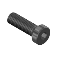 MODULAR SOLUTIONS BLACK OXIDE PLATED FASTENER&lt;BR&gt;M8 X 16MM LOW HEAD SOCKET CAP SCREW